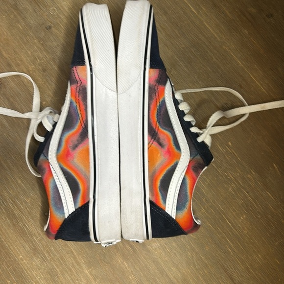 Vans Old Skool Dark Aura Black Red Skateboarding Low Cut Sneaker Shoes Women 7 - Picture 13 of 13